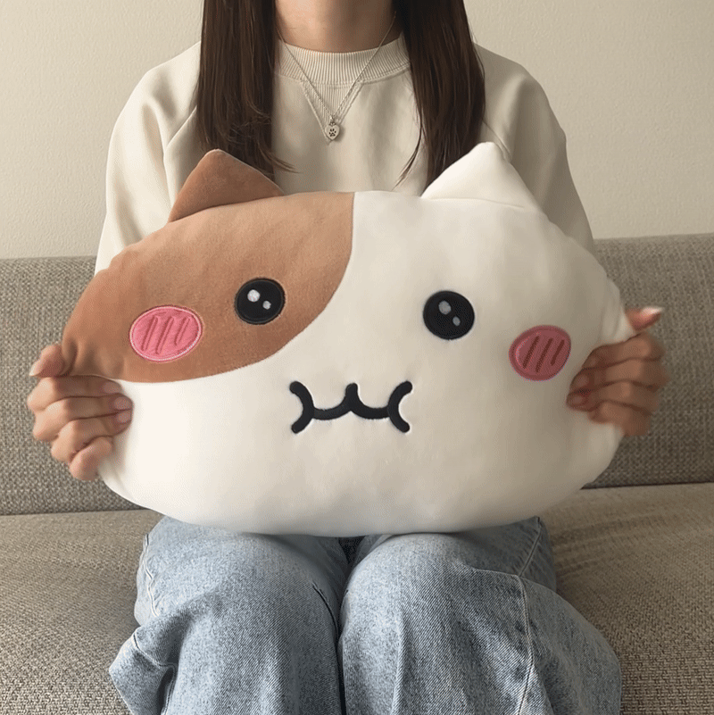 【受注販売】もちにゃみフェイスクッション
